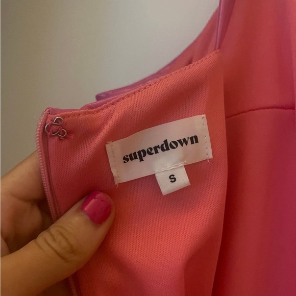 Pink revolve supedown latex dress - Picture 2 of 3